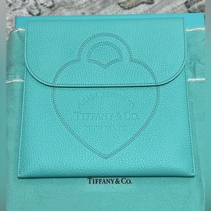 Tiffany & Co. blue leather‎ pouch